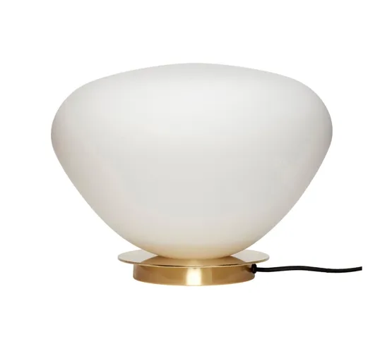 Hübsch Bean , hvid – bordlampe — produktfoto