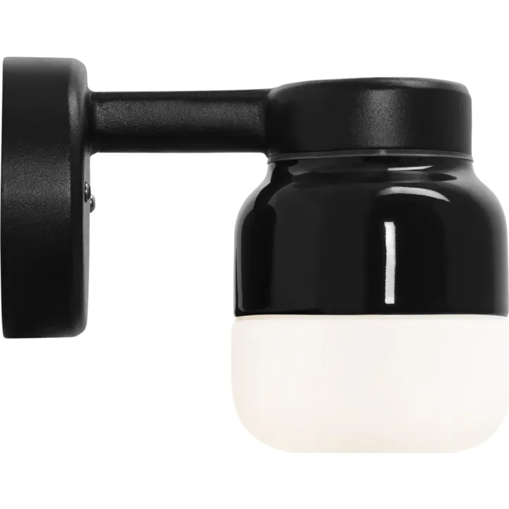 Ifö Electric Ohm , sort/opal – væglampe — produktfoto