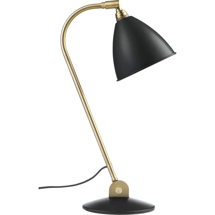 GUBI Bestlite BL2 Sort/Messing – bordlampe — produktfoto
