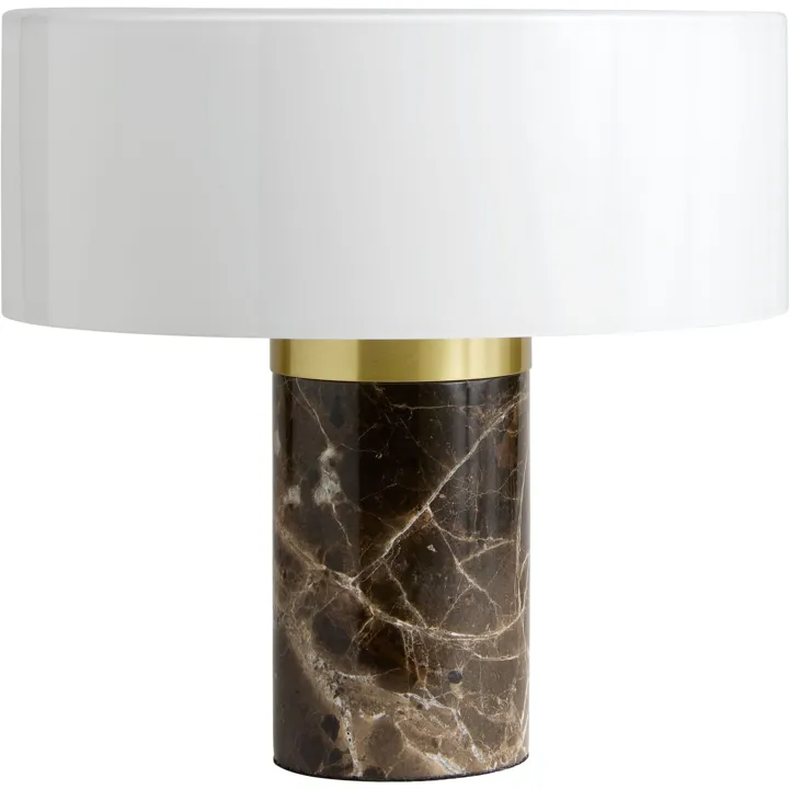 Decotique Halo Marmor Opal/Brun – bordlampe — produktfoto