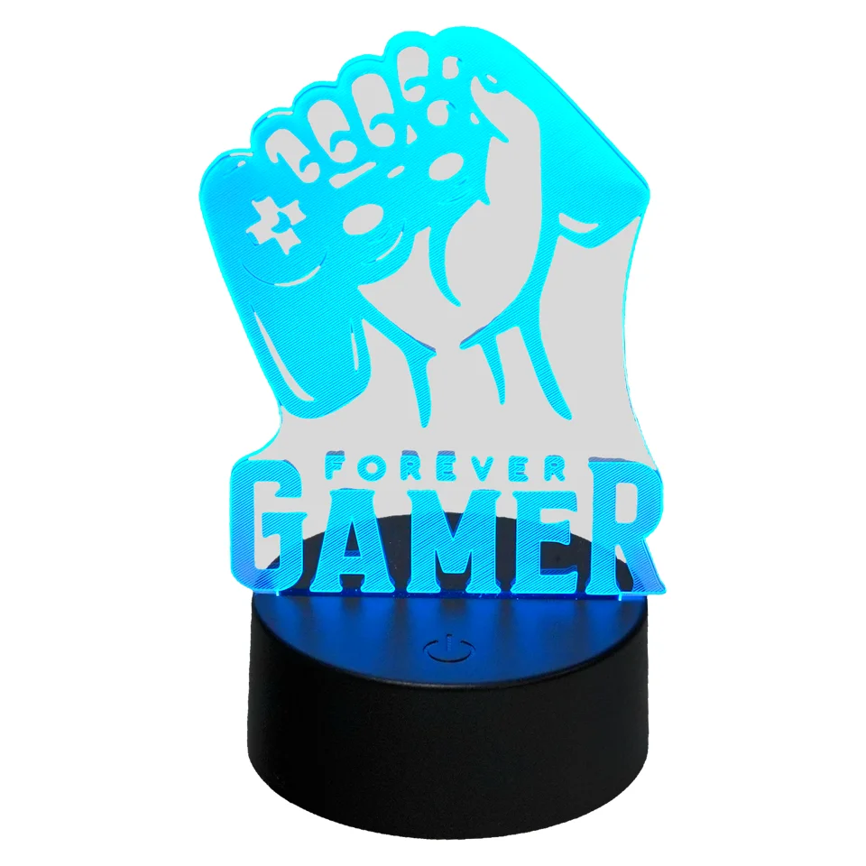 Mecharite 3D Lampe - FOREVER GAMER – dekorationslys — produktfoto