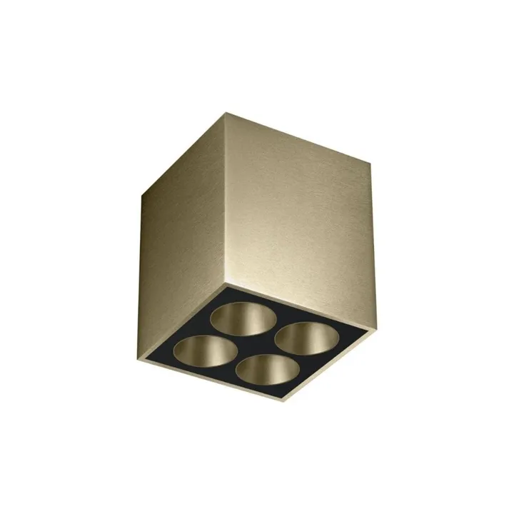 Flos Light Shadow Surface 4 Spots Square Optic Medium Bronze – spot — produktfoto