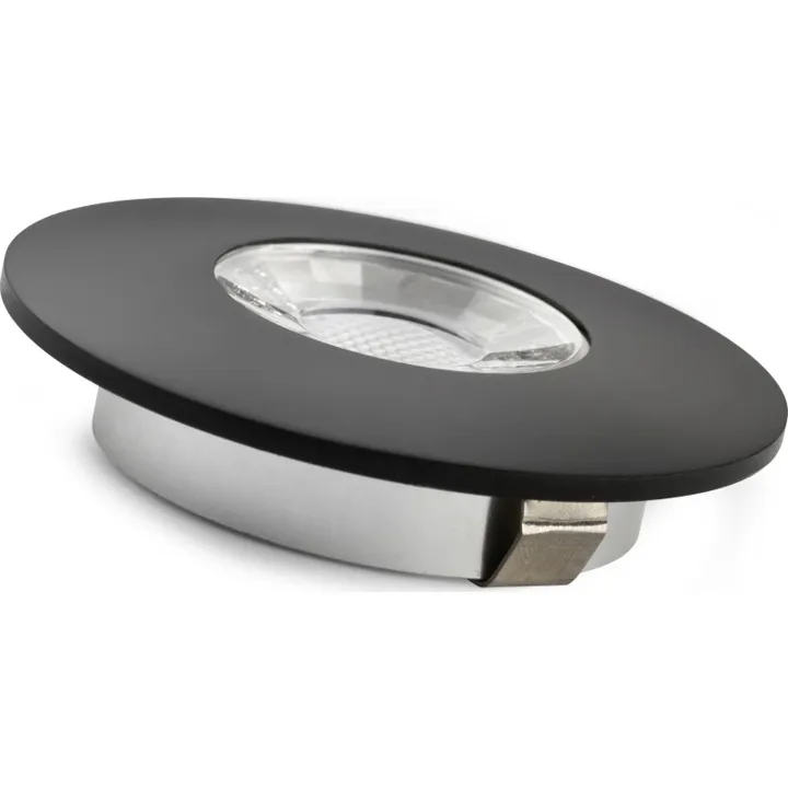 Lumenlight Maestro møbelspot, 3W, sort – spot — produktfoto