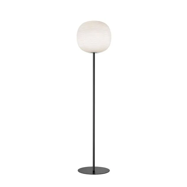 Foscarini Gem Hvid/ Sort – gulvlampe — produktfoto