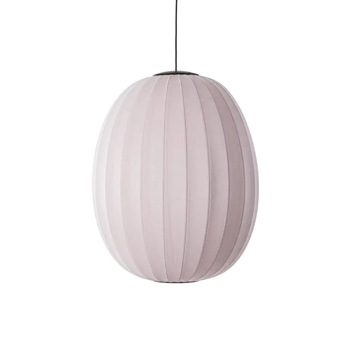 Made By Hand Knit-Wit High/Oval Ø65 Lysepink LED – pendel — produktfoto