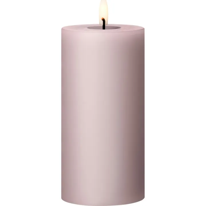 ester & erik LED bloklys, lyserød, 15 cm – LED-stearinlys — produktfoto
