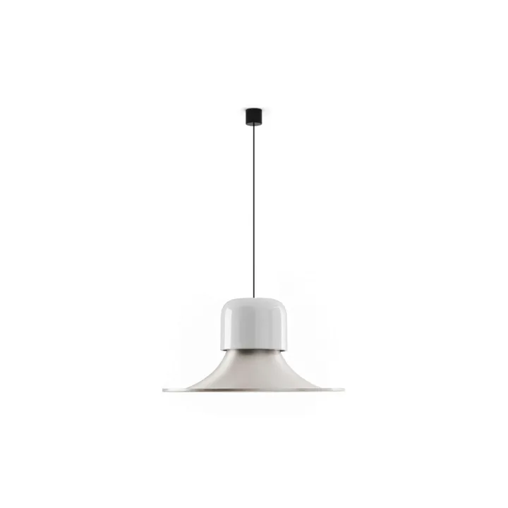 Stilnovo Campana Glossy Gray/Aluminium – pendel — produktfoto