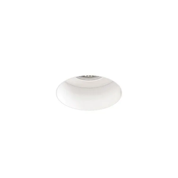 Astro Trimless Slimline Round Fixed Fire-Rated IP65 Spot Mat Hvid – spot — produktfoto