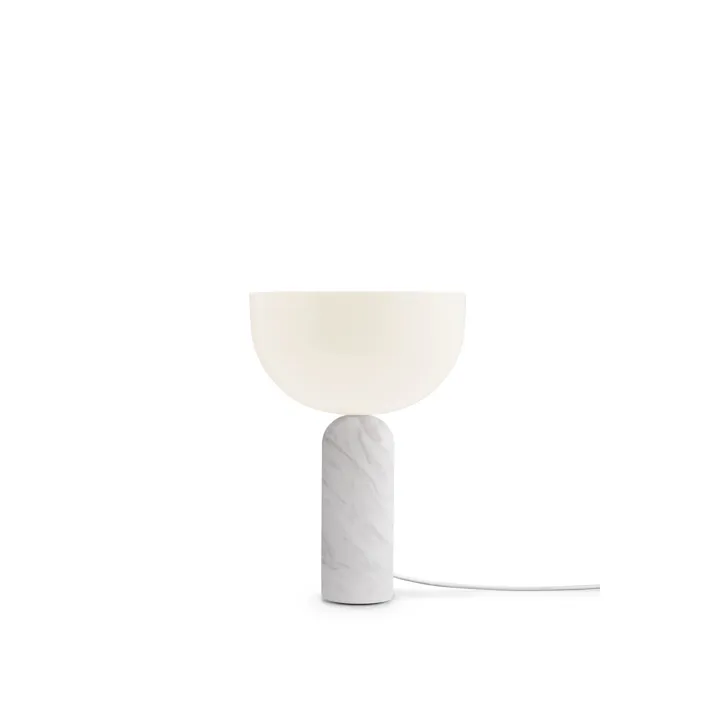 New Works Kizu Hvid Marmor Lille – bordlampe — produktfoto