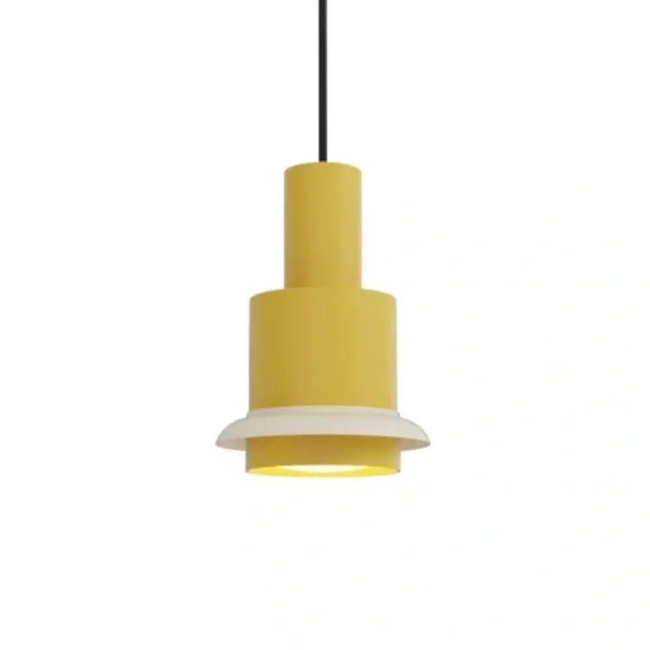 DCW Editions Chaumont Ø19 - Gul/hvid - DCW éditions – pendel — produktfoto