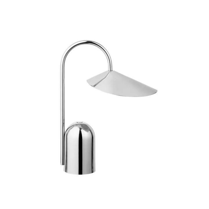 Ferm Living Arum Rustfri Stål – transportabel bordlampe — produktfoto
