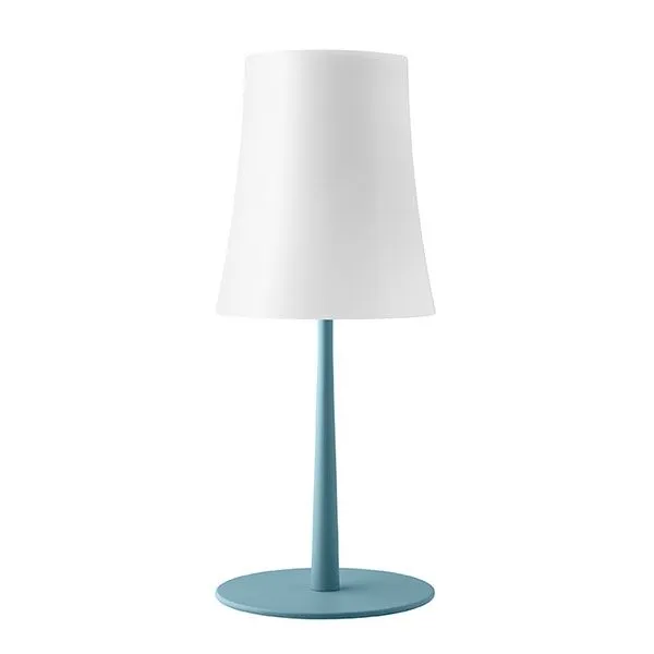 Foscarini BIRDIE Easy Blå & Opal – bordlampe — produktfoto