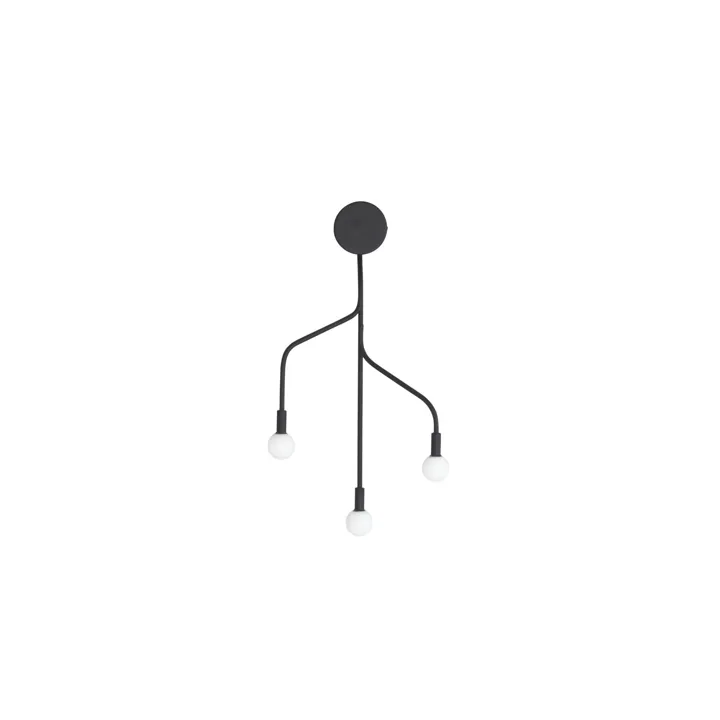 Normann Copenhagen Vekst Sort – væglampe — produktfoto