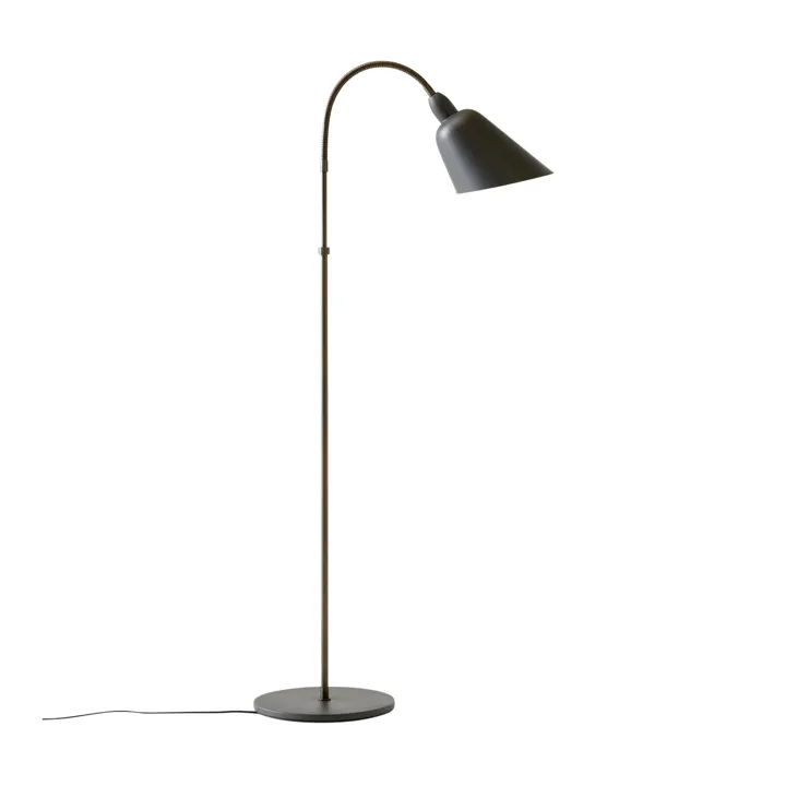 &Tradition Bellevue AJ7 Anniversary Edition Stone Grey/Bronzeret Messing – gulvlampe — produktfoto
