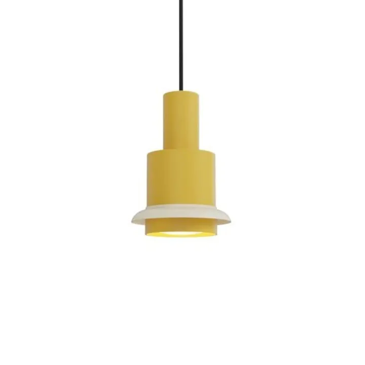 DCW Editions Chaumont Ø15 - Gul/hvid - DCW éditions – pendel — produktfoto
