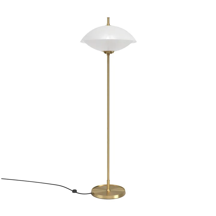Fritz Hansen Musling Opal/Messsing – gulvlampe — produktfoto