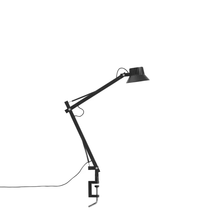 Muuto Dedicate S2 Med Klemme Sort – bordlampe — produktfoto