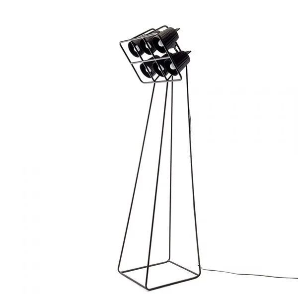 Seletti Multilamp Sort – gulvlampe — produktfoto