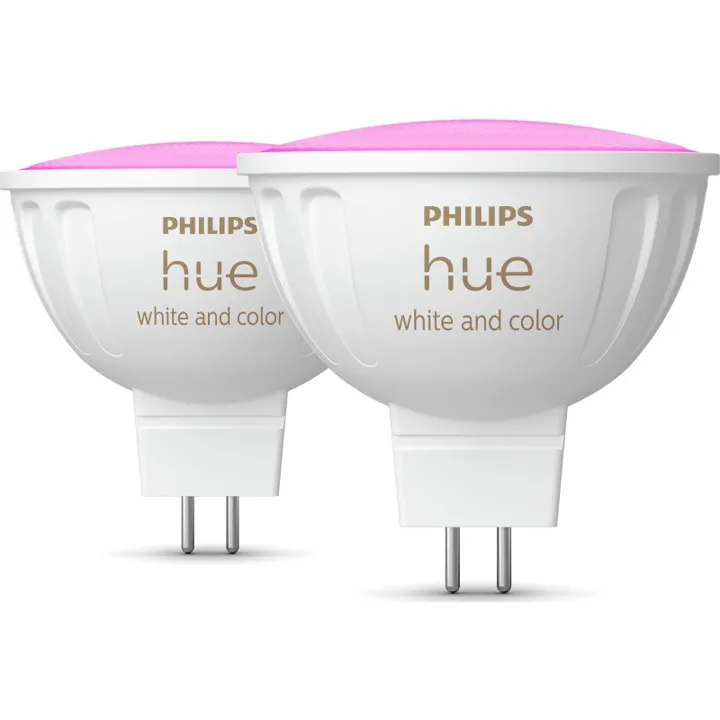 Philips Hue White Color Ambiance MR16 spotpærer, 5,1W, 12V – pære — produktfoto