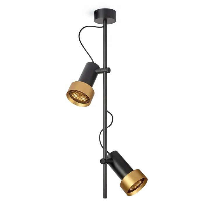 Trizo21 Trizo 21 2Thirty-CV2 Honeycomb Sort/Guld Ring – loftlampe — produktfoto