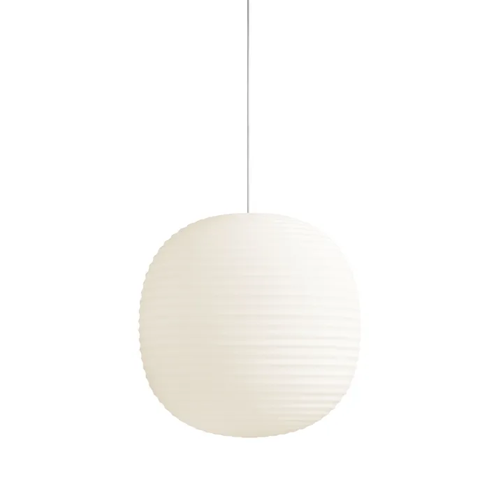 New Works Lantern i Matteret Hvid Opal Glas Stor – pendel — produktfoto