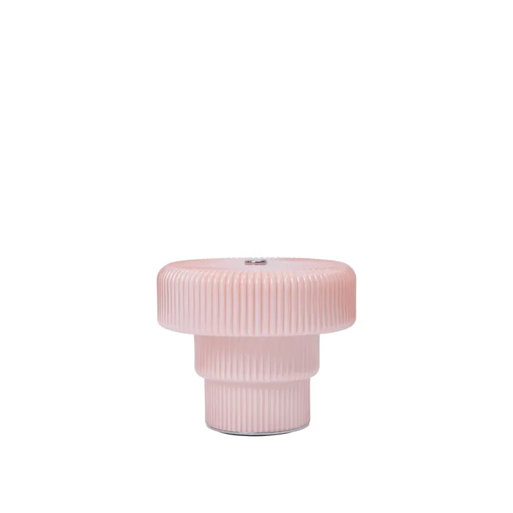 Ferm Living Ripple H10 Pale Rose – transportabel bordlampe — produktfoto