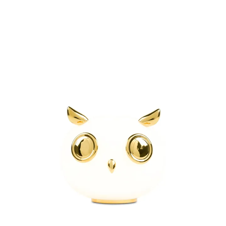 Moooi Pet Light Uhuh Mat Hvid/Guld – bordlampe — produktfoto