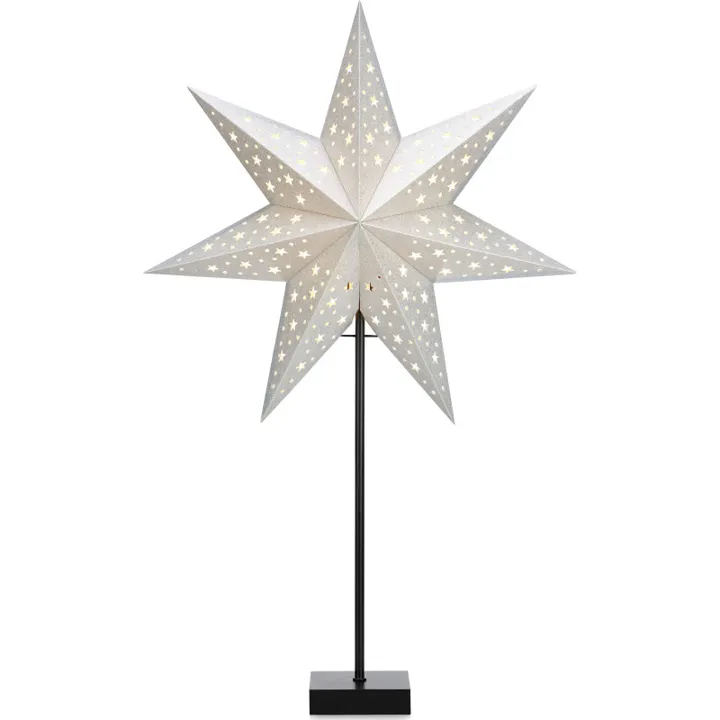 Markslöjd Solvalla bordstjerne, 45 cm, sølv – bordlampe — produktfoto