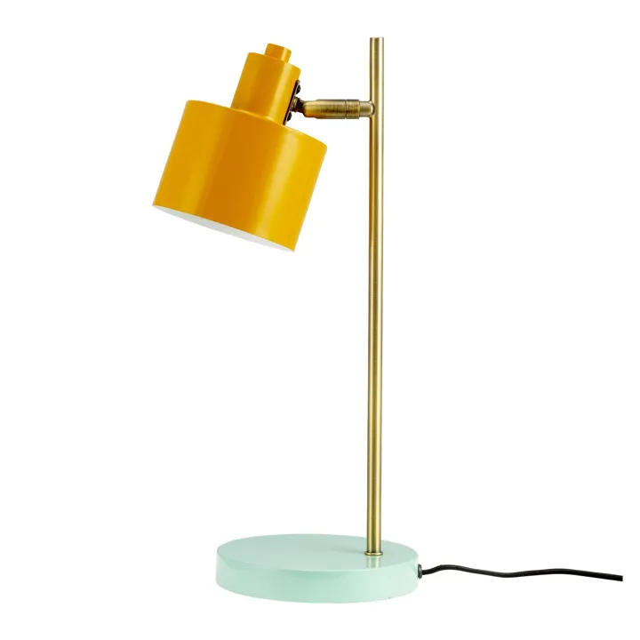 Dyberg Larsen Ocean Karry/Messing/Turkis – bordlampe — produktfoto