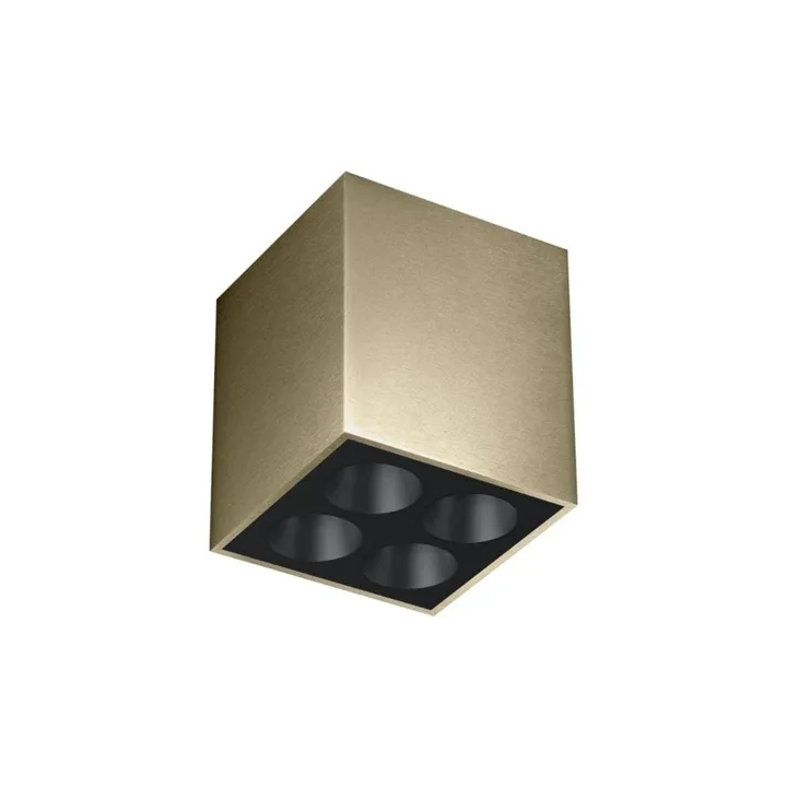 Flos Light Shadow Surface 4 Spots Square Optic Medium Bronze/Sort – spot — produktfoto