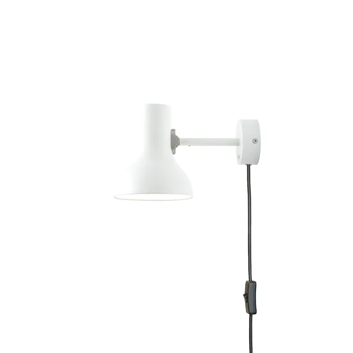 Anglepoise Type 75 Mini Med Kabel Apline White – væglampe — produktfoto