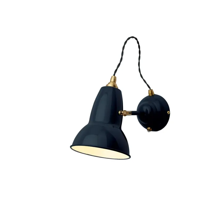 Anglepoise Original 1227 Messing/Ink Blue – væglampe — produktfoto