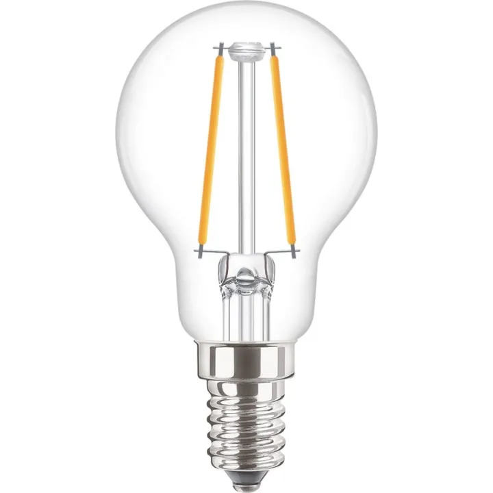 Philips CorePro E14 kronepære, 2700K, 2W – pære — produktfoto