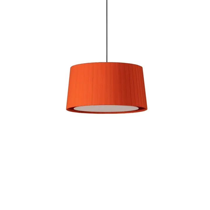 Santa & Cole GT6 Red-amber/Rosette Nikkel/Ledning Sort – pendel — produktfoto