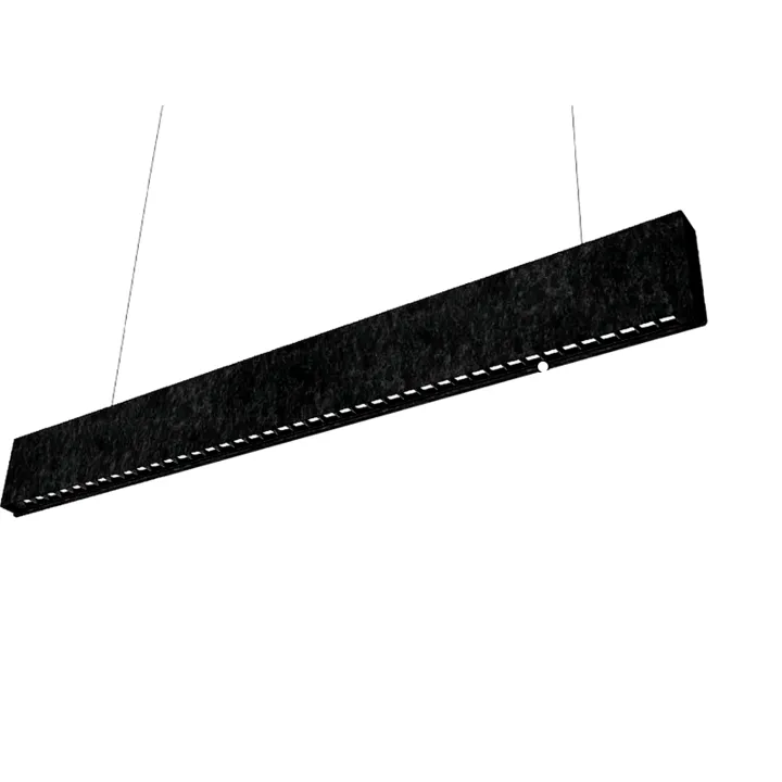 Ecofoss SilentFelt Slim langbordspendel, 4000K, 120 cm, sort – pendel — produktfoto