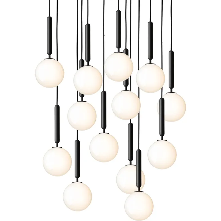 Nuura Miira 13 Lille Opal Hvid – lysekrone — produktfoto