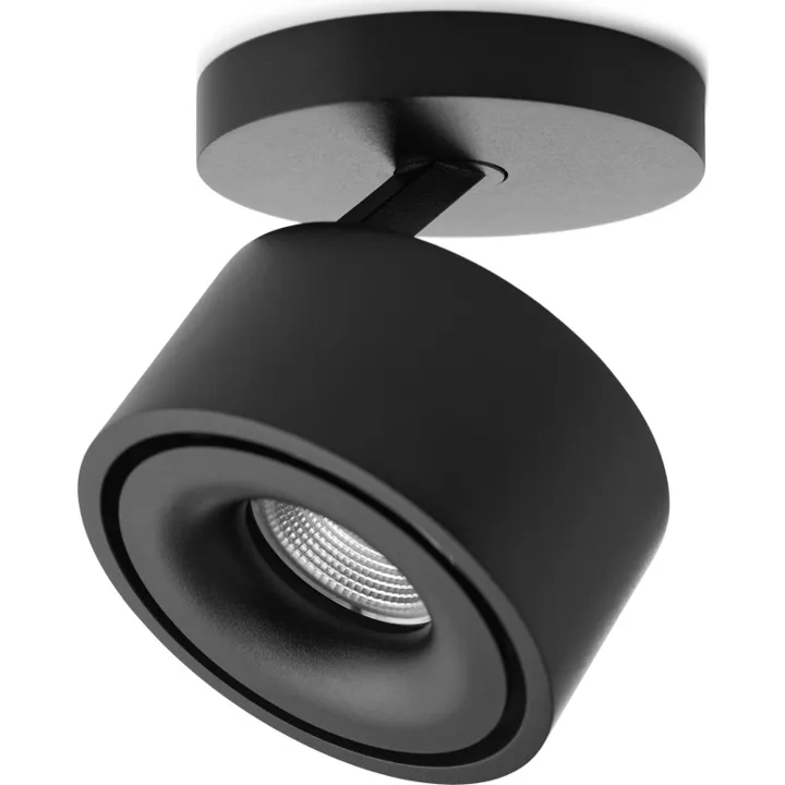 Antidark Easy Braccio W100 påbygningsspot, sort – spot — produktfoto