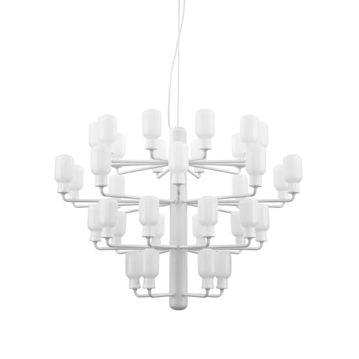Normann Copenhagen Amp Stor Hvid & Hvid – lysekrone — produktfoto