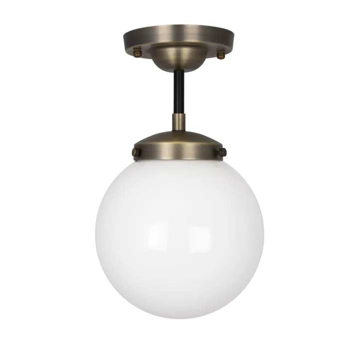 Globen Lighting Alley Antik Messing/Hvid – loftlampe — produktfoto