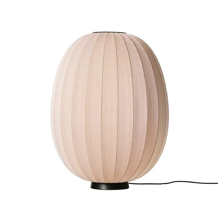 Made By Hand Knit-Wit 65 High Oval Medium Sand Stone – gulvlampe — produktfoto