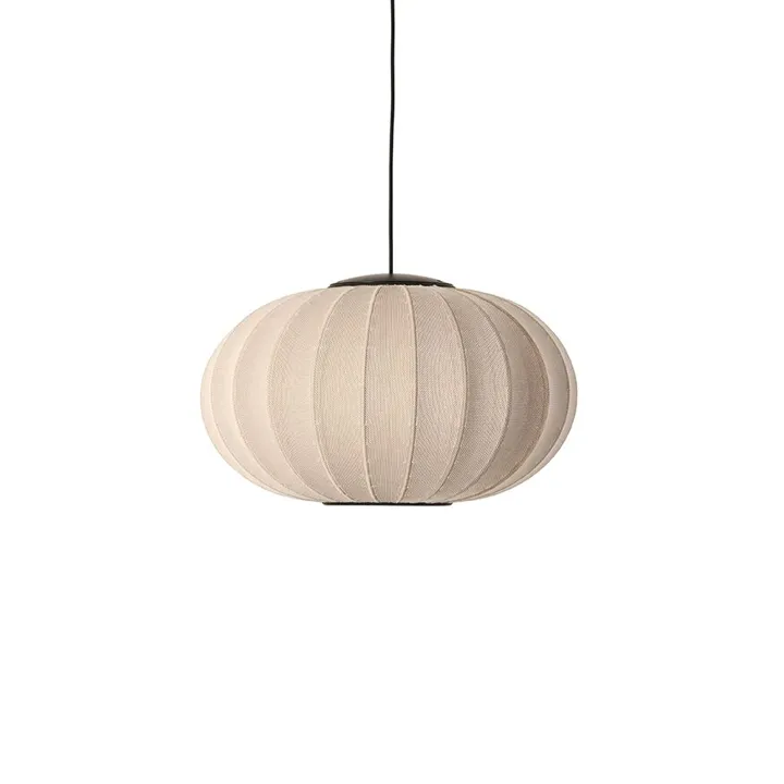 Made By Hand Knit-Wit Oval Ø57 Sand Stone LED – pendel — produktfoto
