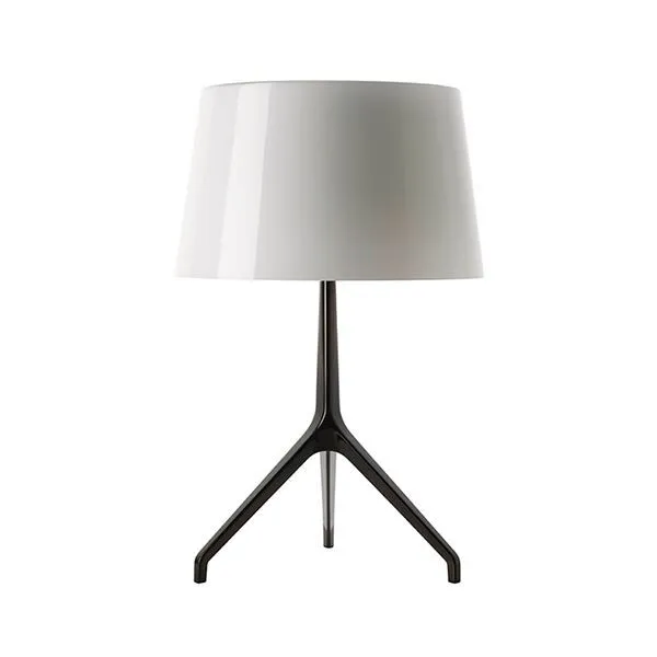 Foscarini Lumiere Xxs Hvid Sortforkromet – bordlampe — produktfoto