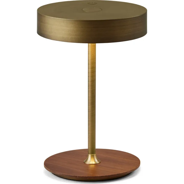 Halo Design On The Move genopladelig , messing – bordlampe — produktfoto