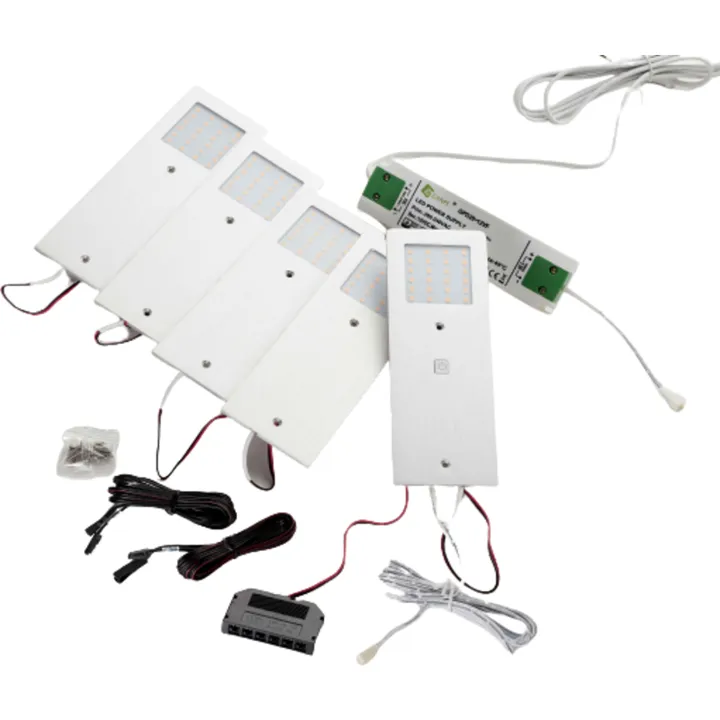 Loevschall Stella møbelspots m/on-off-dim - 5-kit/aluminium – spot — produktfoto