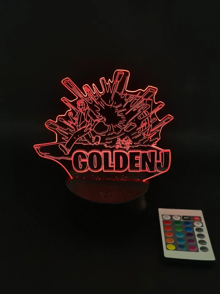 GoldenJ Vault - 3D Lampe – dekorationslys — produktfoto