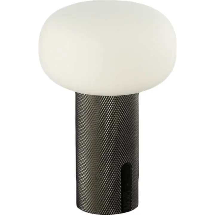 Konstsmide Antibes Mini genopladelig , nikkel – bordlampe — produktfoto
