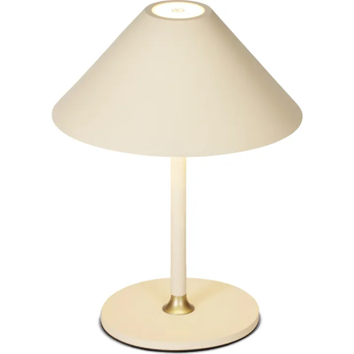 Halo Design Hygge genopladelig , H20 cm, beige – bordlampe — produktfoto