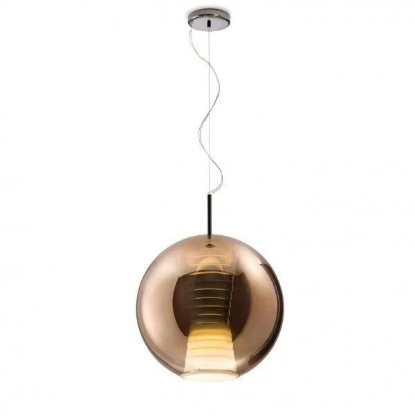 Fabbian Beluga Royal D57 Stor Bronze – pendel — produktfoto