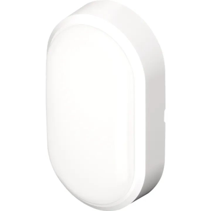 4lite Pylus Oval udendørs , hvid – udendørs væglampe — produktfoto