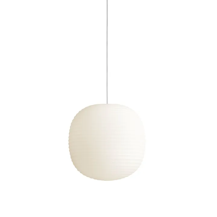 New Works Lantern i Matteret Hvid Opal Glas Mellem – pendel — produktfoto